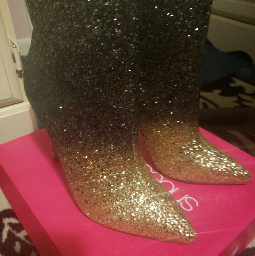 Sequin booties